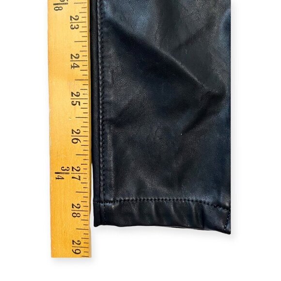 BLANKNYC Black Vegan Leather Moto Pants, size 24, new with tag - Picture 13 of 15